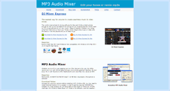 Desktop Screenshot of mp3-mixer.net
